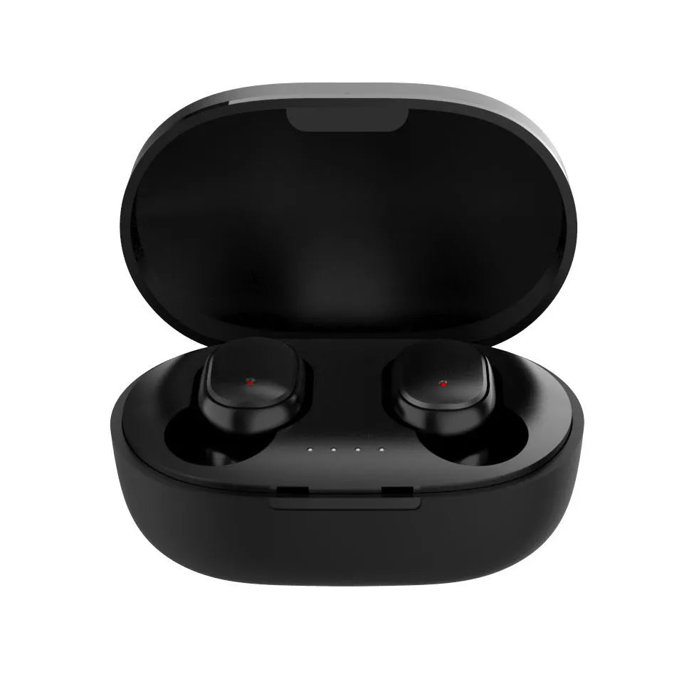 TWS wireless Bluetooth headset earbuds in black with Bluetooth 5.0