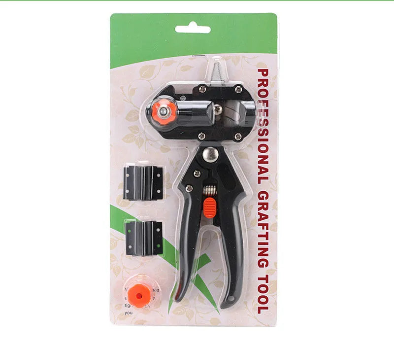 Alloy steel grafting pliers with 2 blades for U-cut V-cut Ω-cut rootstock and scion matching in fruit tree pruning
