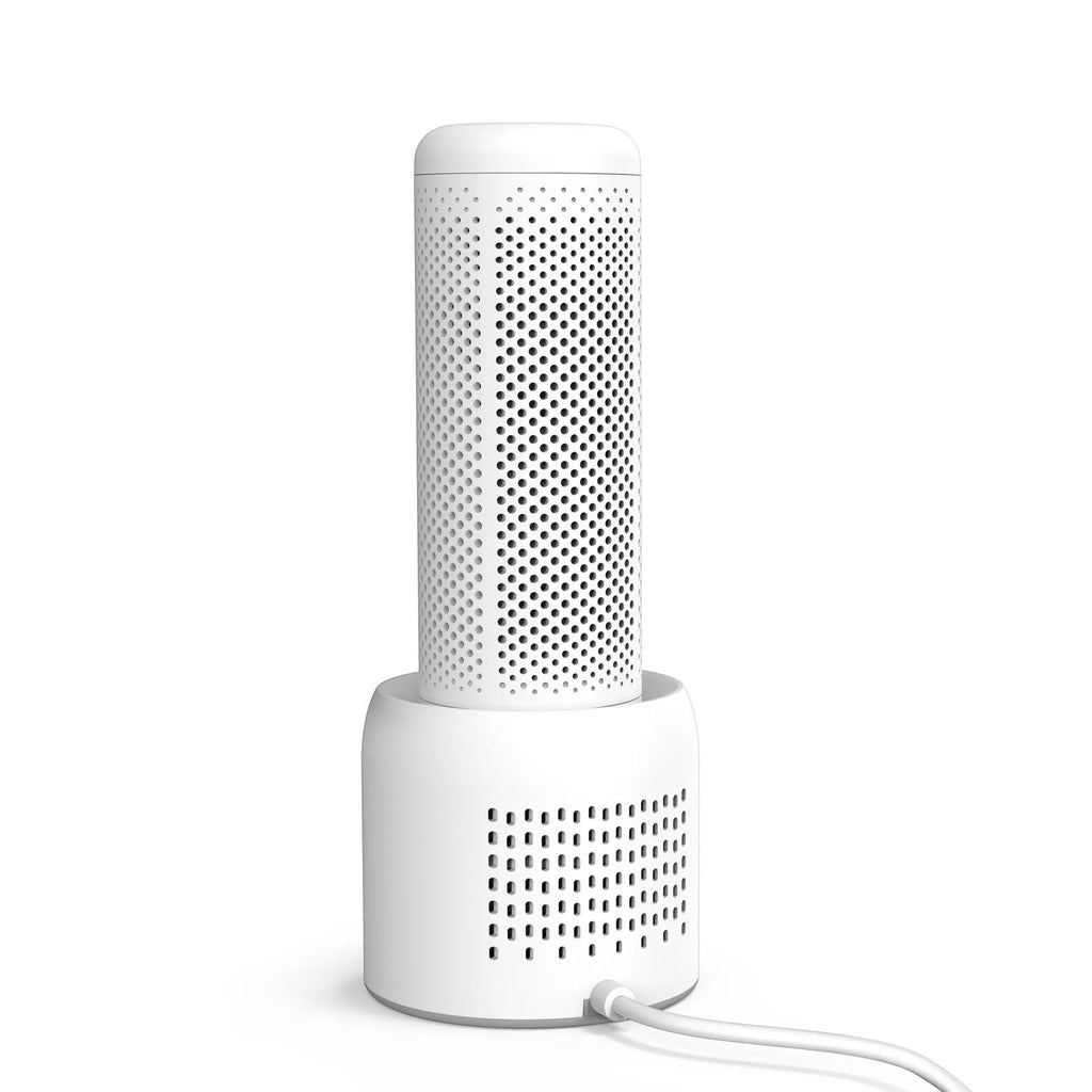 White small indoor dehumidifier with 1 litre water tank for rooms under 10 square metres