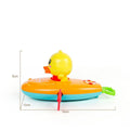 Yellow plastic bath toys with wind-up swimming function for parent-child interactive play