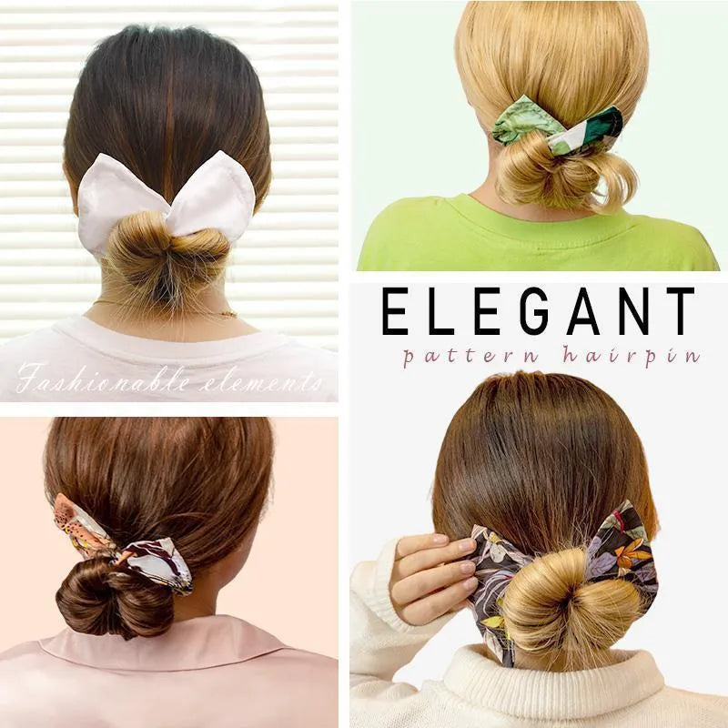 Cotton French retro style headband with a bowknot for women, shown in a set of multiple colours.
