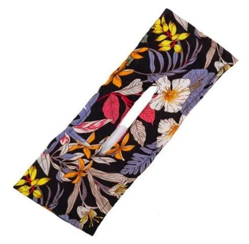 Cotton French retro style headband with a bowknot for women, shown in a set of multiple colours.