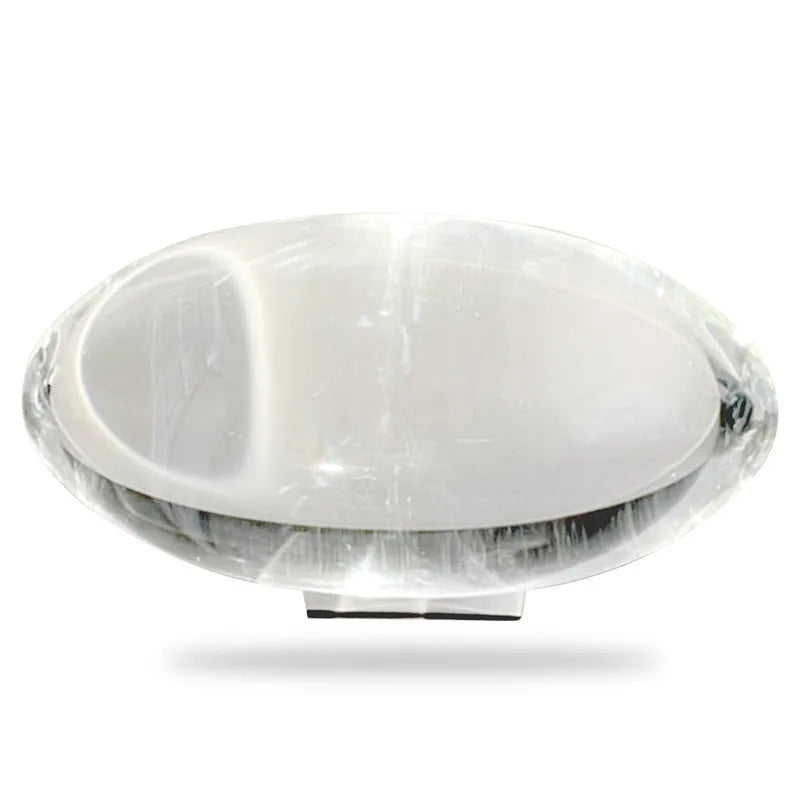 Projection lamp with crystal shade emitting warm light on a surface, 160x90mm modern style for room decoration