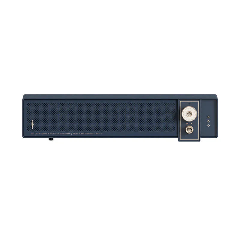 Portable Bluetooth speaker in retro design with multiple connectivity options