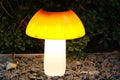 Solar mushroom ground plug lights for garden landscape illumination