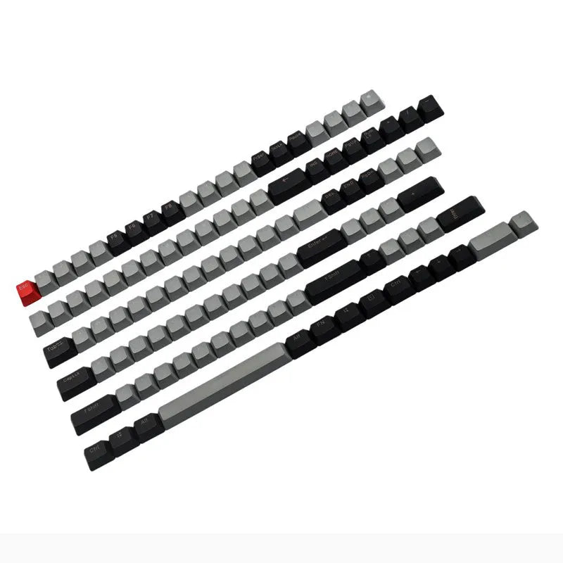109-key PBT double shot dip dyed translucent keycap set for mechanical keyboards with OEM profile