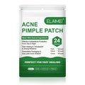 Green colloidal invisible acne patches on a 14*9cm sheet with 7mm, 10mm and 12mm spot covers