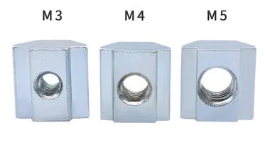 Ideaformer3D 2020 series T-nut slider for aluminium profile, M3 M4 M5 threads, 6mm slot