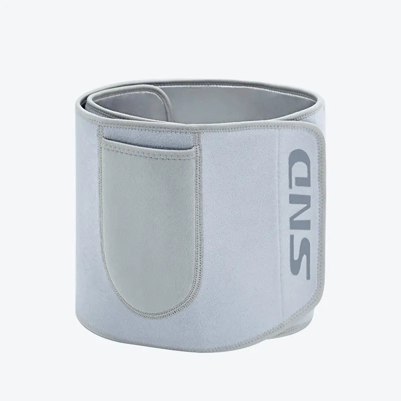 White smart hoop with detachable joints and sweat belt on floor