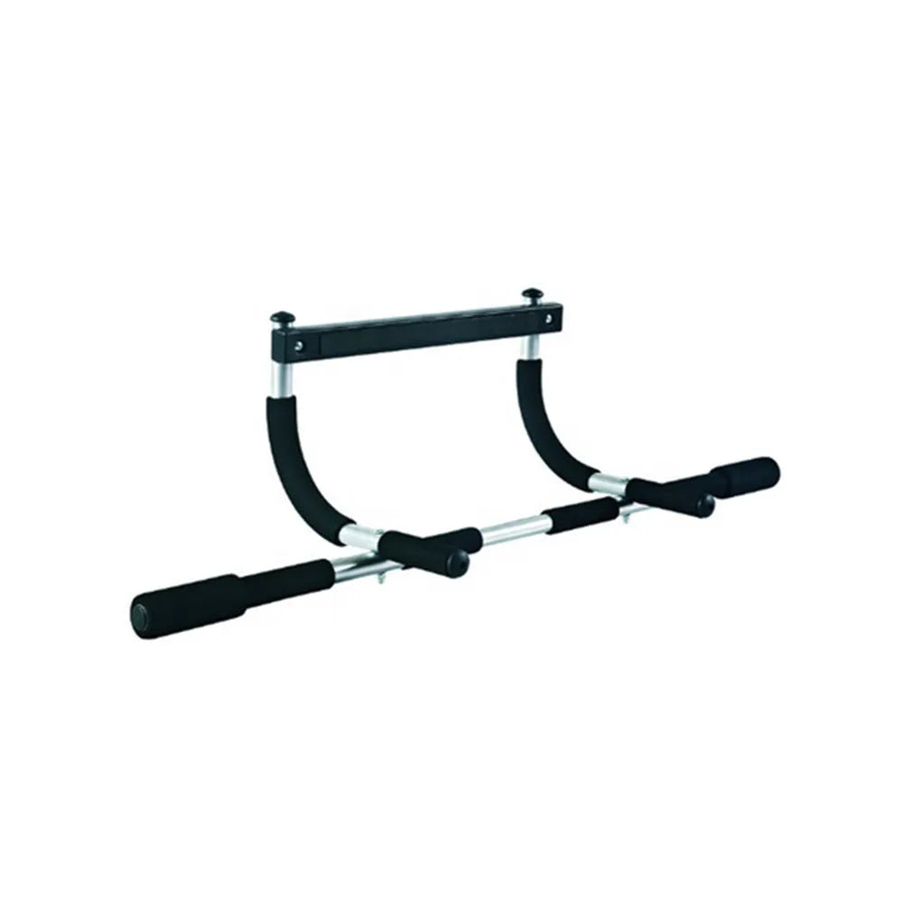 Black steel pipe indoor pull-up bar fitness equipment with tension bar