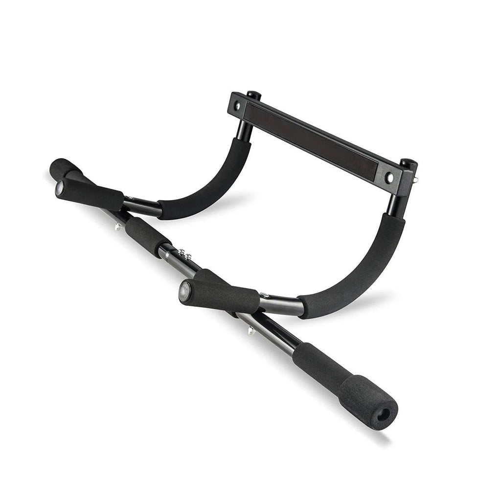 Black steel pipe indoor pull-up bar fitness equipment with tension bar