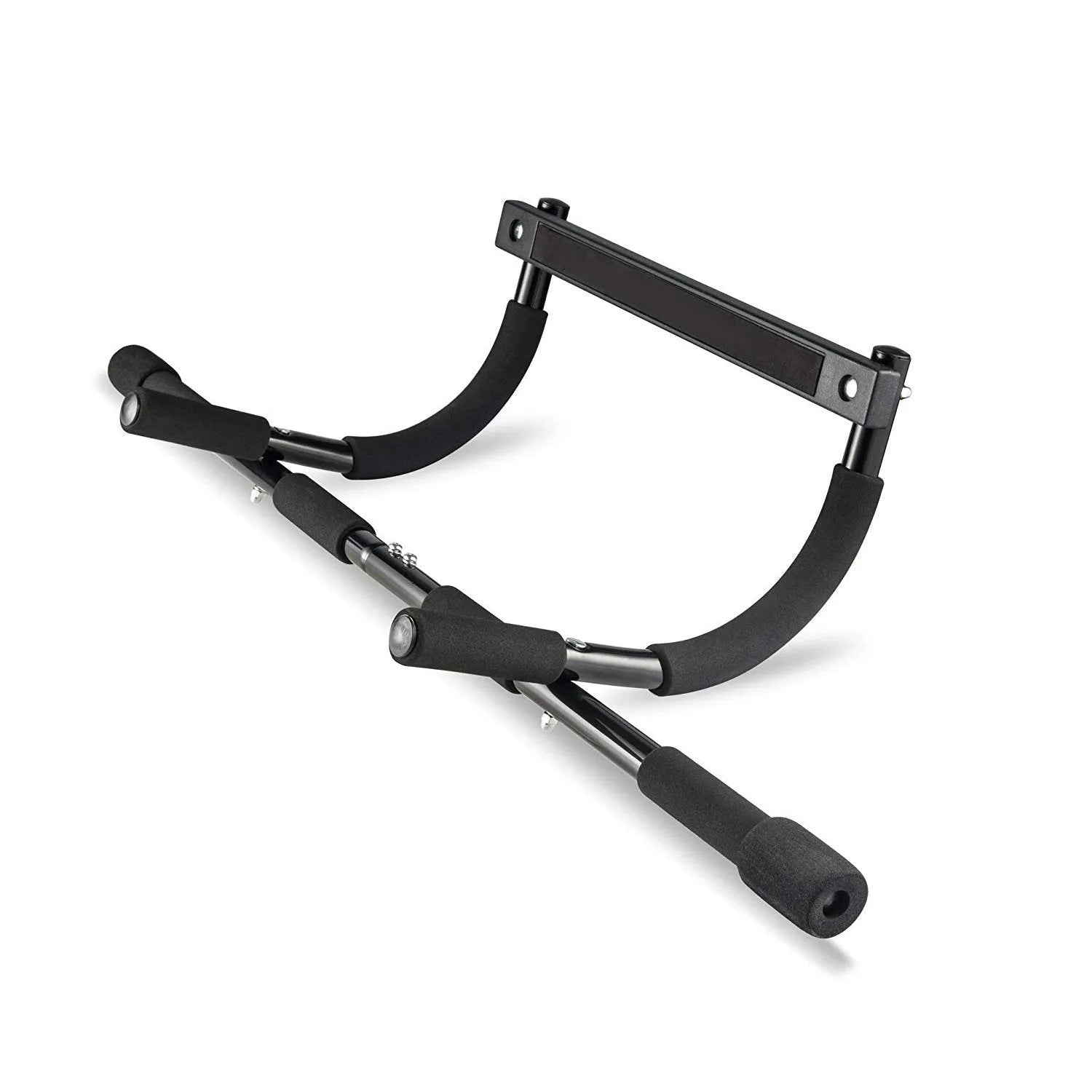 Black steel pipe indoor pull-up bar fitness equipment with tension bar