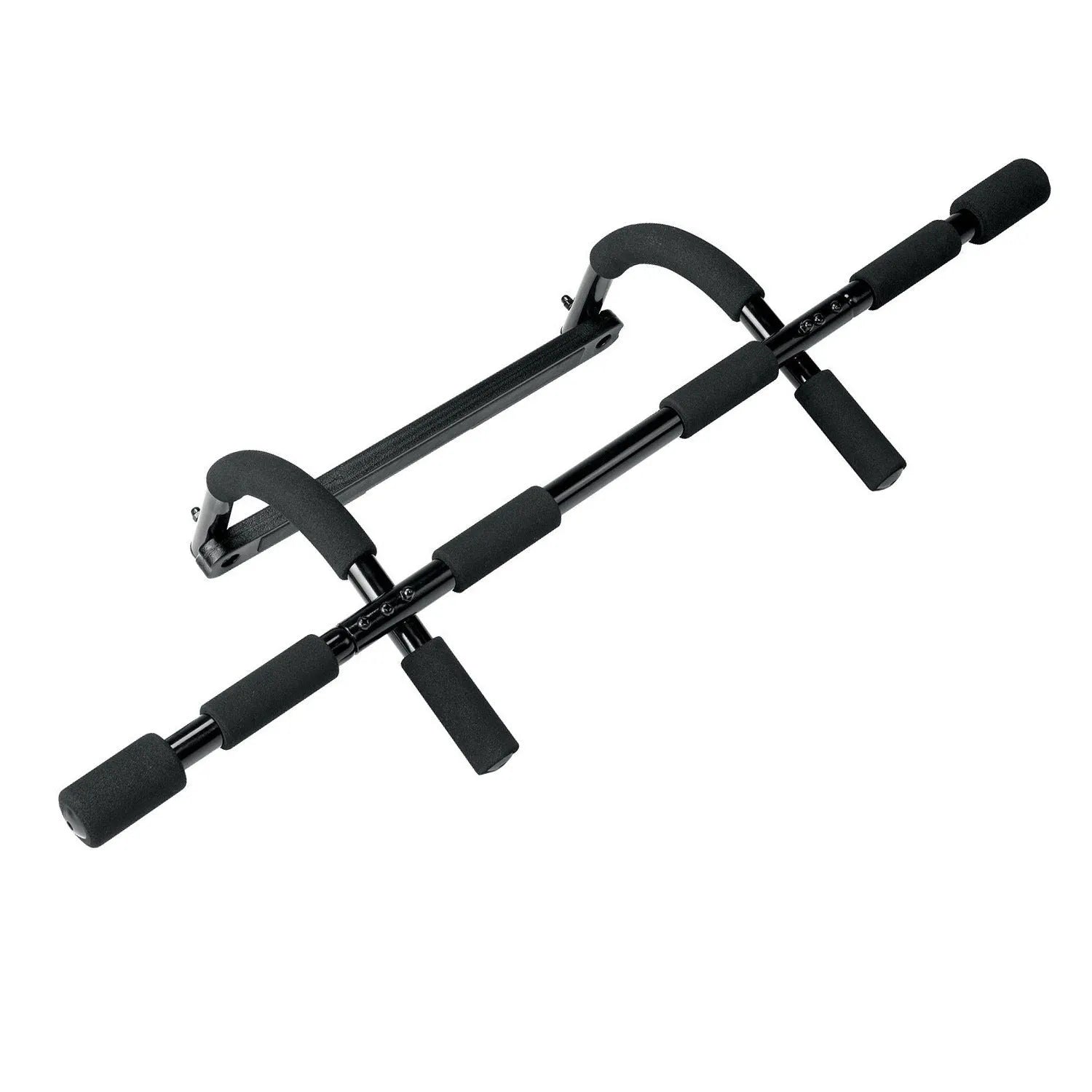 Black steel pipe indoor pull-up bar fitness equipment with tension bar