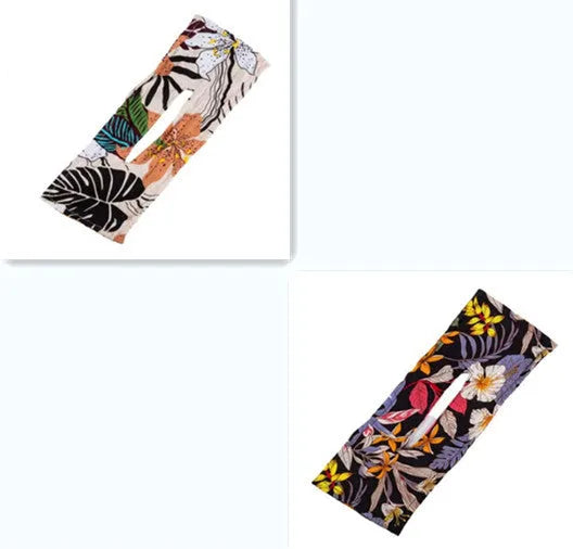 Cotton French retro style headband with a bowknot for women, shown in a set of multiple colours.