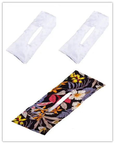 Cotton French retro style headband with a bowknot for women, shown in a set of multiple colours.