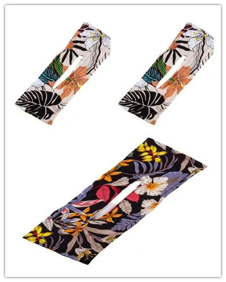 Cotton French retro style headband with a bowknot for women, shown in a set of multiple colours.