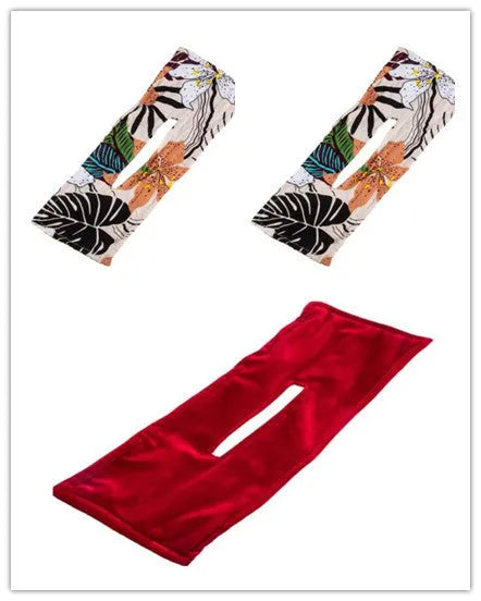 Cotton French retro style headband with a bowknot for women, shown in a set of multiple colours.