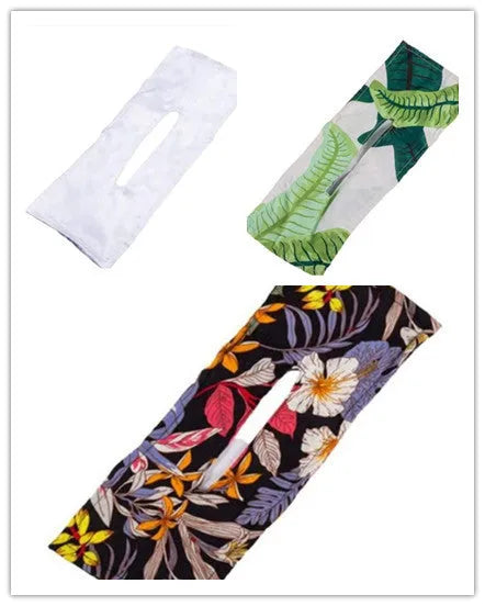 Cotton French retro style headband with a bowknot for women, shown in a set of multiple colours.