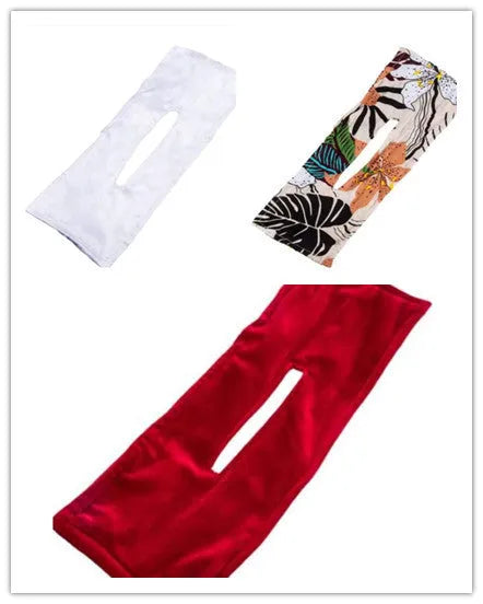 Cotton French retro style headband with a bowknot for women, shown in a set of multiple colours.