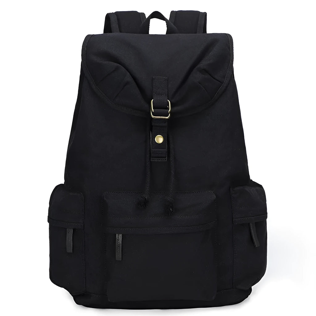 Canvas shoulder camera bag in grey or khaki with cover opening, soft handle, and included rain cover