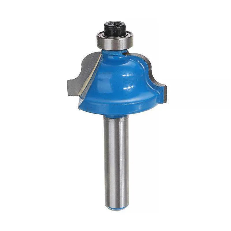 5-piece woodworking milling cutter set for trimming machines with coloured handles