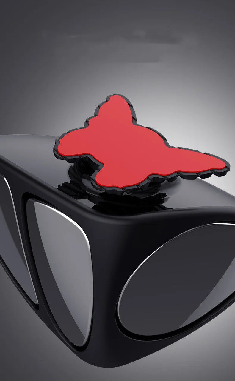 Car blind spot mirror with HD glass, multi-faceted vision, Black or White, Left or Right options