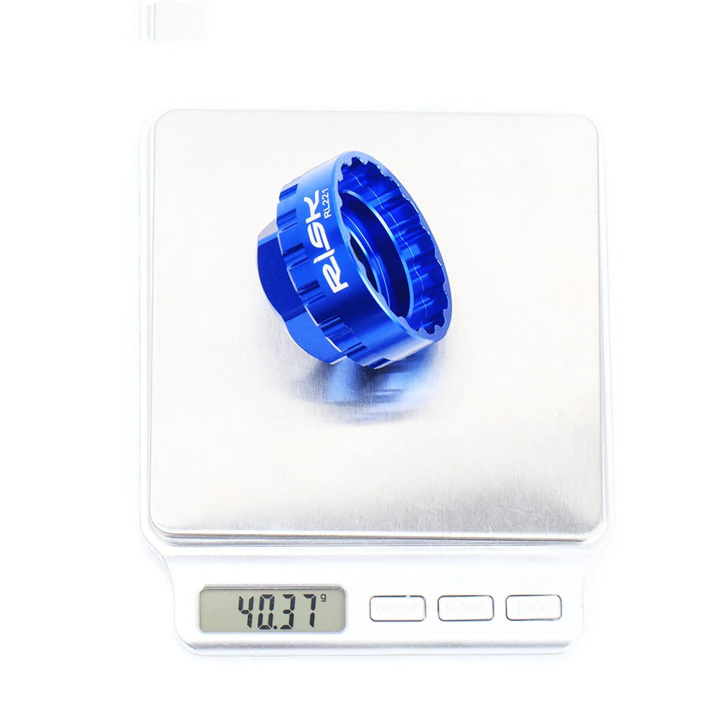 Blue aluminium alloy 12-speed direct mount disc brake removal wrench tool