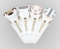 Electric hair remover with plucking head, rechargeable, washable body, Four in One colour