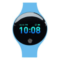 Smart watch with 0.66 inch screen and vibrating alarm in multiple colour options including blue black orange green rose red