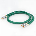4-core shielded RCA audio cable with silver-plated copper wires and Budweiser connectors for CD decoder amplifier connections