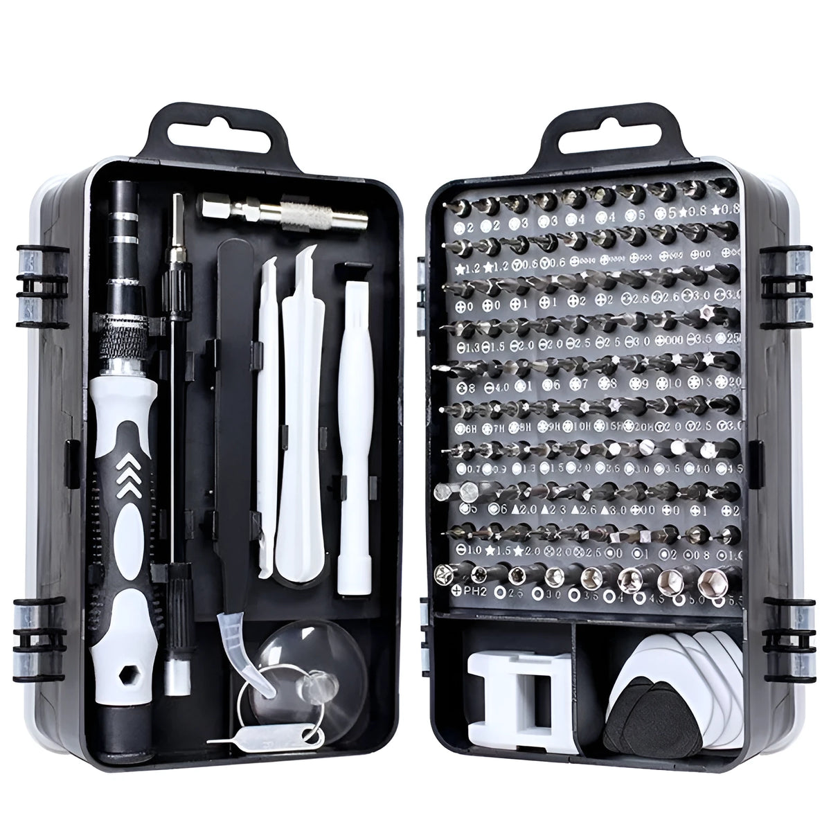135 in 1 precision screwdriver set with magnetic insulated tool steel bits for mobile phone watch glasses repair