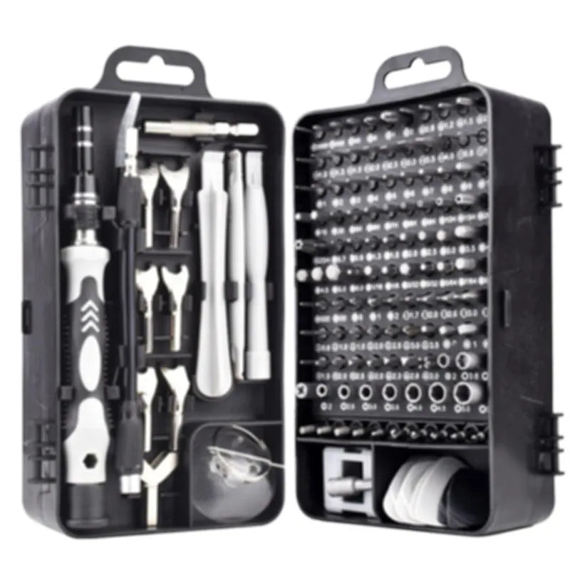 135 in 1 precision screwdriver set with magnetic insulated tool steel bits for mobile phone watch glasses repair