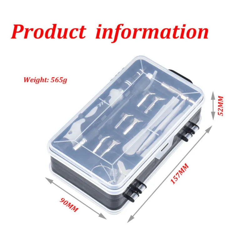 135 in 1 precision screwdriver set with magnetic insulated tool steel bits for mobile phone watch glasses repair