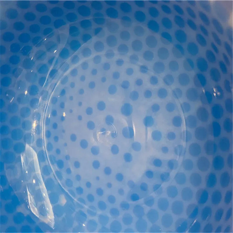 Blue PP plastic condensed pearl ice pet bowl for dogs and cats with textured surface