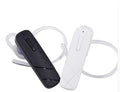 Black and white wireless Bluetooth V4.1 earphones with 10-metre range showing call and music functions