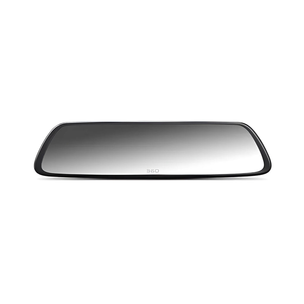 Black 360 driving recorder with wireless installation for car windscreen mounting