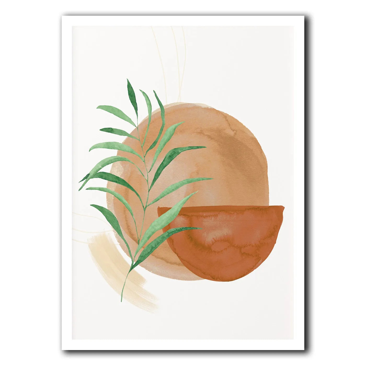 Unframed waterproof canvas painting with bohemian design, shown in multiple size options