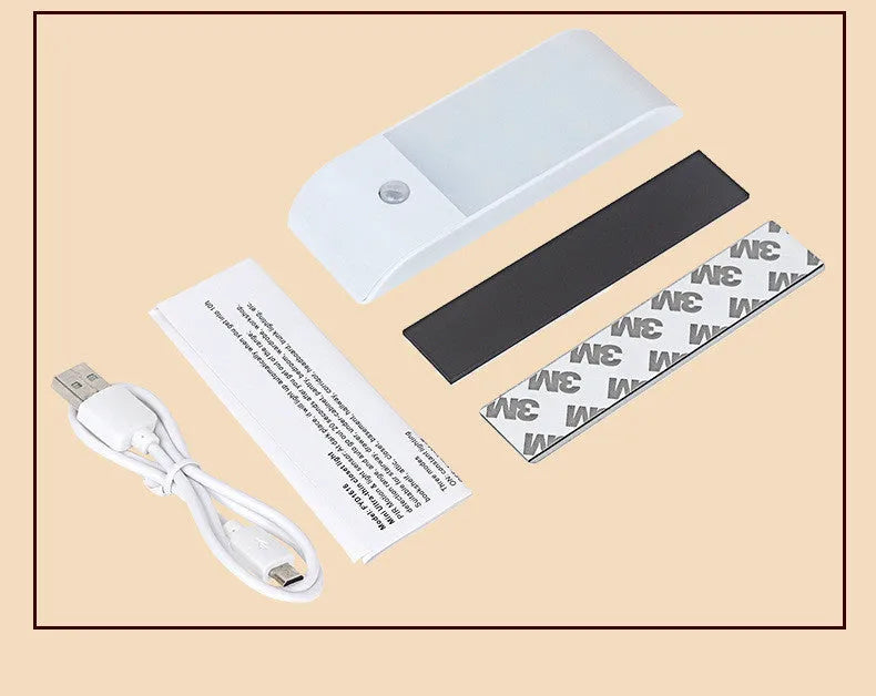 12LED rechargeable human body sensor night light with PVC shade in new Chinese style