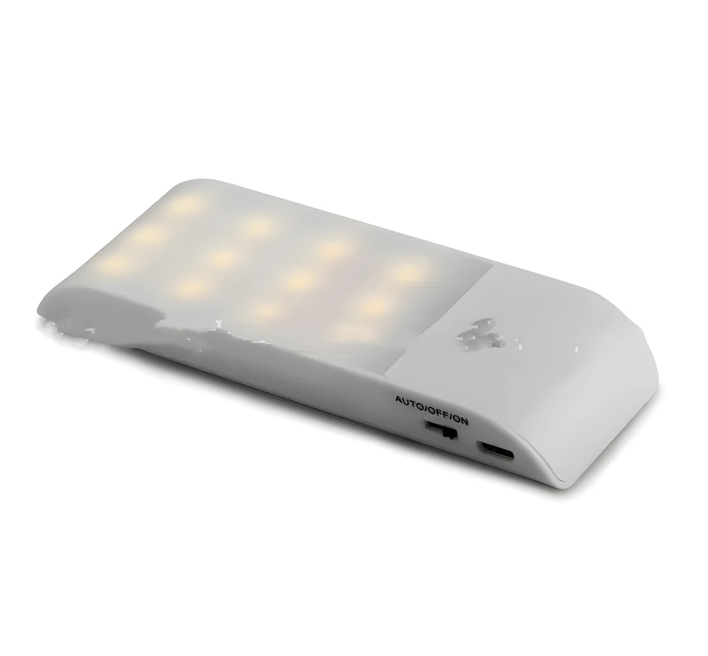 12LED rechargeable human body sensor night light with PVC shade in new Chinese style