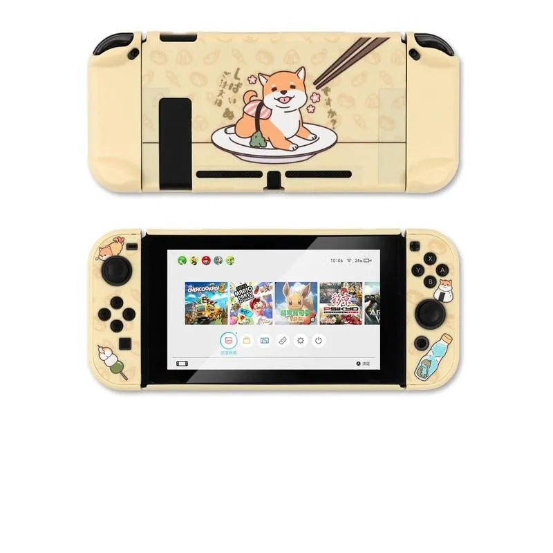 Nintendo Switch Lite protective shell case with hard PC cover and back grip housing