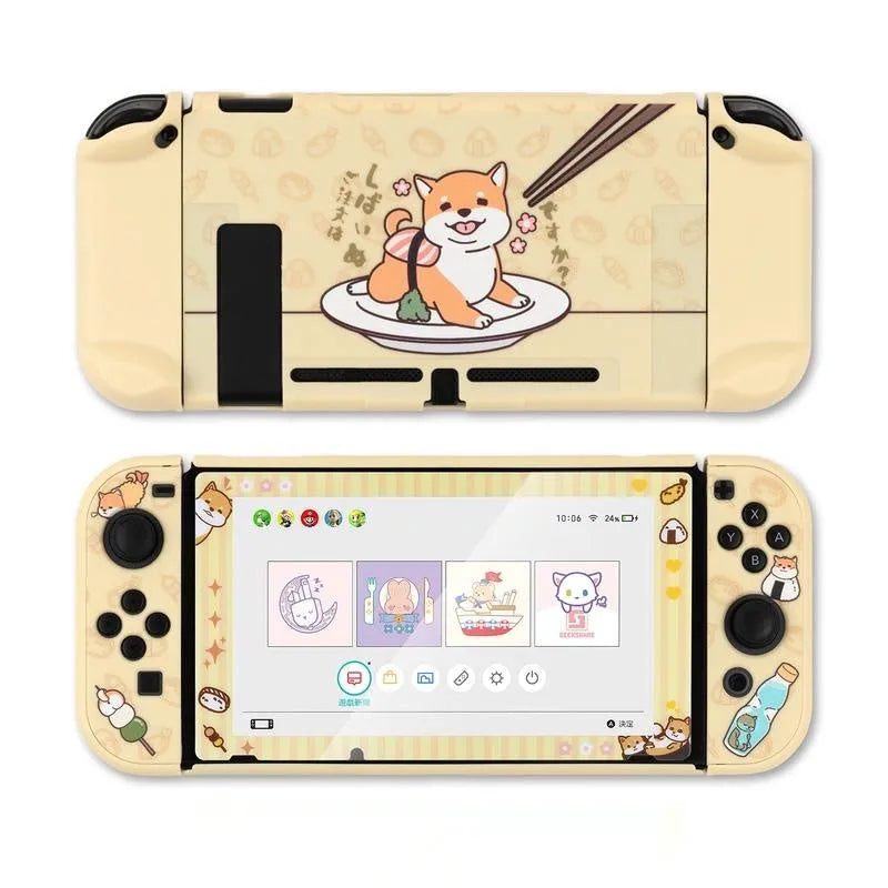Nintendo Switch Lite protective shell case with hard PC cover and back grip housing