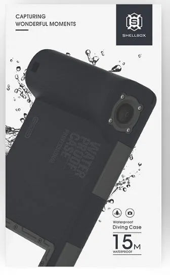 Orange universal waterproof phone case for iPhone and Samsung smartphones