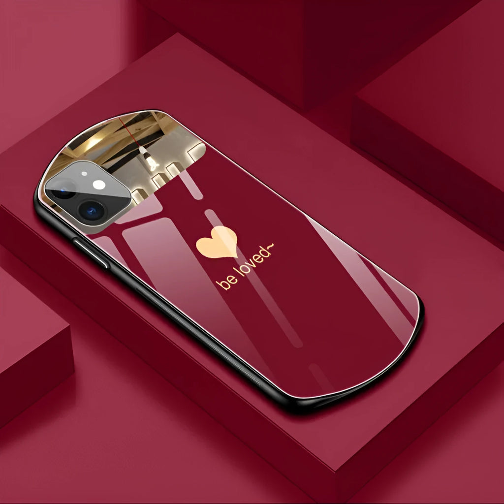 Love Makeup Mirror Mirror Xr design iPhone back cover case in solid colour.
