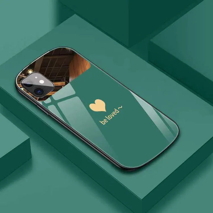 Love Makeup Mirror Mirror Xr design iPhone back cover case in solid colour.