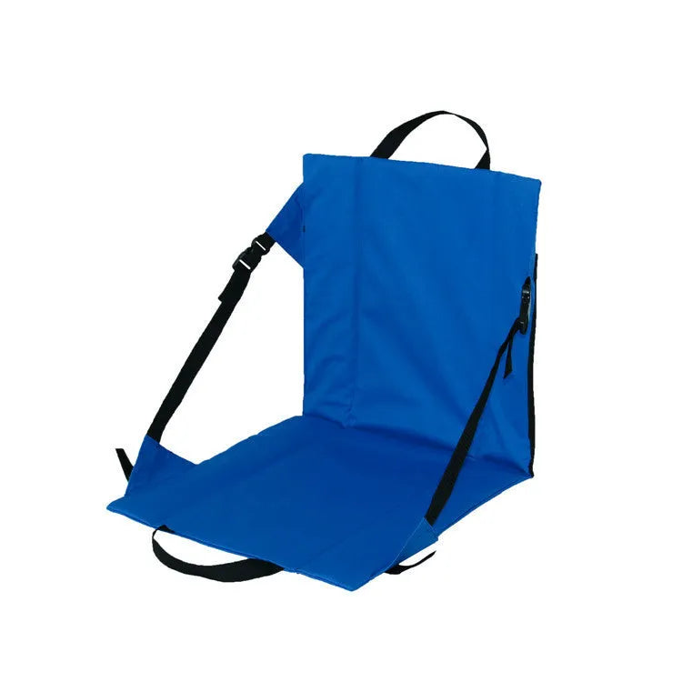 Portable folding chair cushion in royal blue, 41x40cm, 600D Oxford cloth with pearl cotton filling