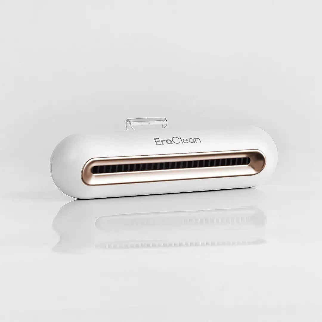 Rose gold USB car air purifier deodoriser and steriliser unit