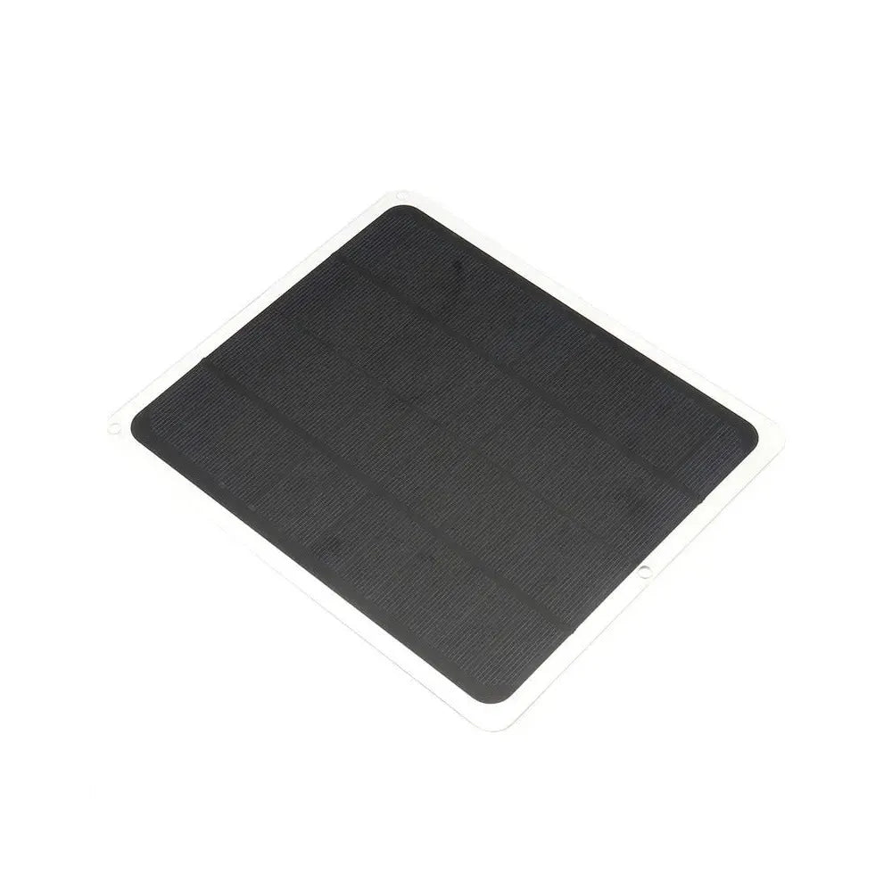 Black solar charger board with 156mm solar panel, 410mAh battery, 12V 1000mA output, 215x185x3mm, for mobile phone charging.