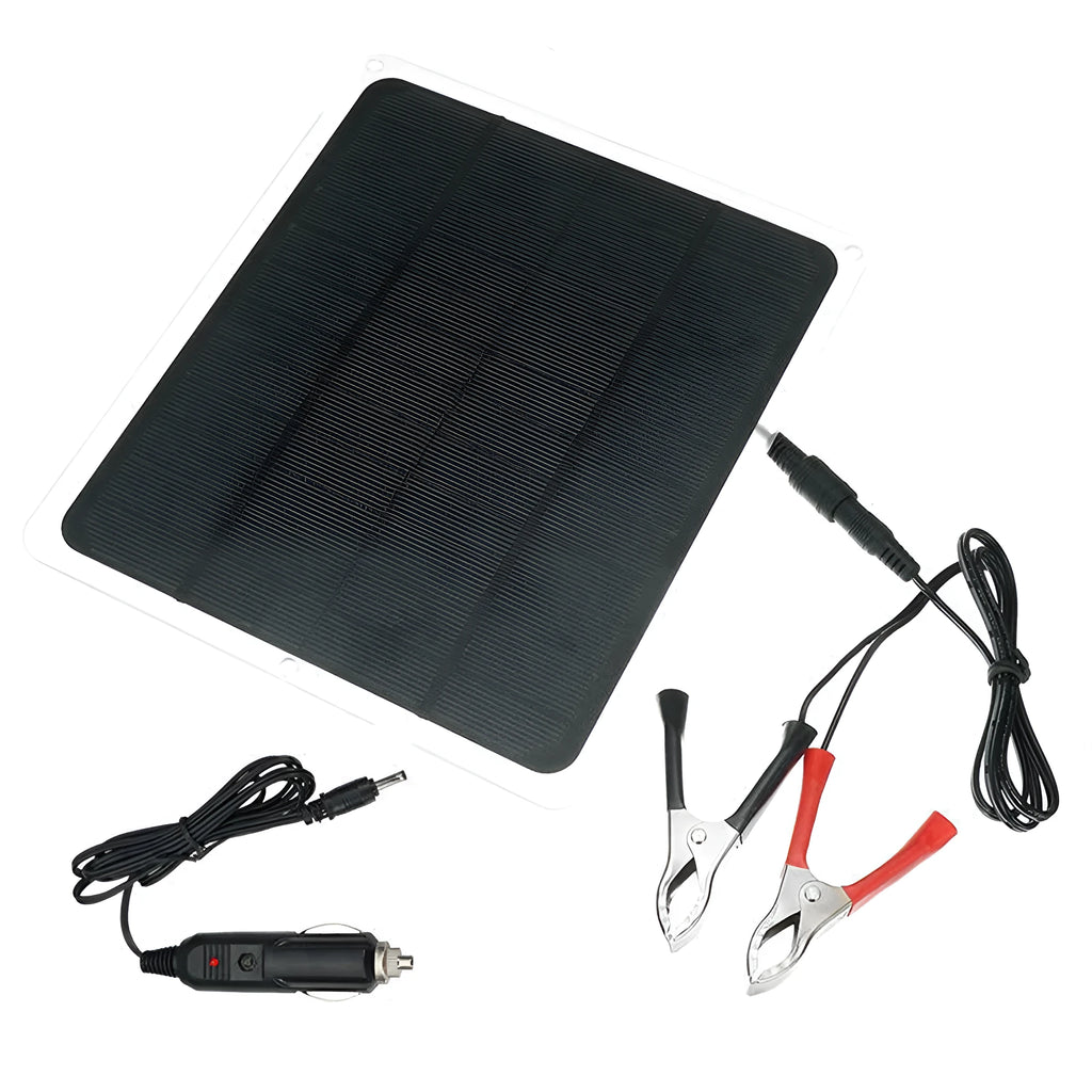 Black solar charger board with 156mm solar panel, 410mAh battery, 12V 1000mA output, 215x185x3mm, for mobile phone charging.