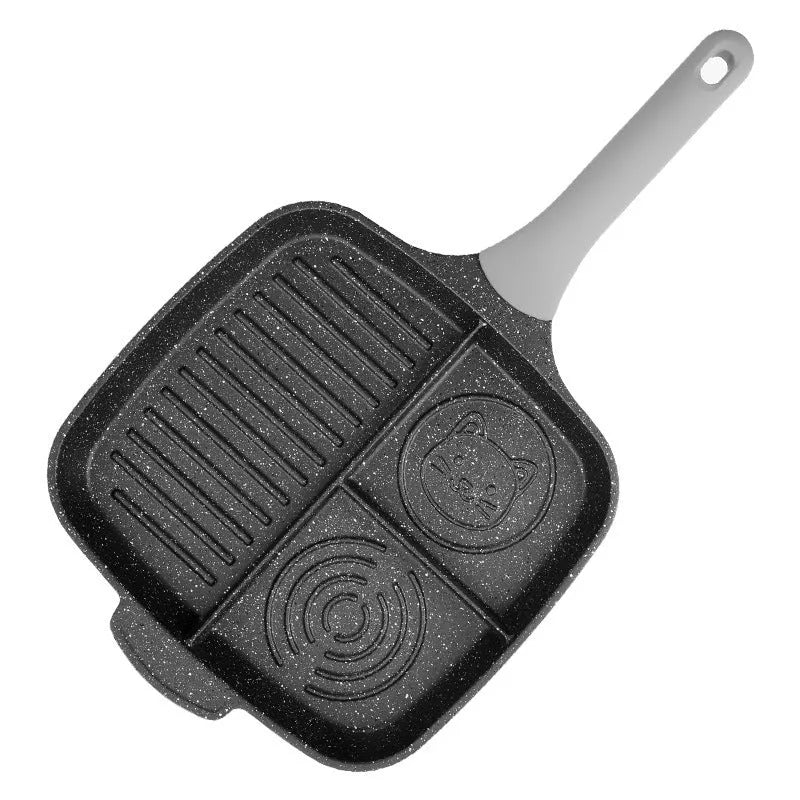 Green non-stick breakfast frying pan, 26cm omelette pan with composite multi-layer bottom, 1.09kg