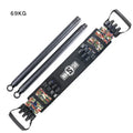 Camouflage bench press rally elastic belt with three-level resistance adjustment for squat and push-up training